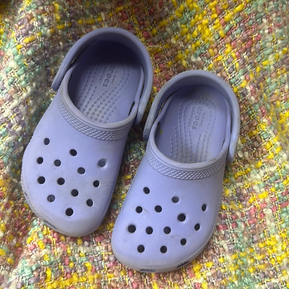Purple Crocs